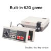 Micro Video Game Console, 620 Nostalgia Games Built-in, Dual Gamepad AV Port Old Recollections Retro Console Ideal as for Kids