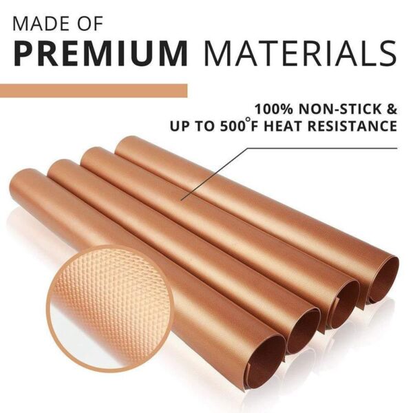 10PCS Extra Thick Heat Resistant Teflon BBQ Grill Mat Baking Reusable Non-Stick Barbecue Cooking Grilling Sheet Liner BBQ Tools