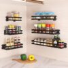 Condiment Storage Rack Kitchen Wall-mounted Hanger Multifunction Spice Seasoning Holder