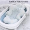 Cartoon Portable Baby Shower Bath Tub Pad Non-Slip Bathtub Mat Newborn Safety Security Bath Support Cushion Foldable Soft Pillow