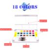 High Quality Solid Pigment Watercolor Paints Set With Water Color Portable Brush Pen For Professional Painting Art Supplies