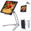 Besegad Tablet Desk Wall Stand Phone Holder Bracket Mount Rotatable for 5-10.5 inch iPhone iPad Huawei Xiaomi Notebook Support