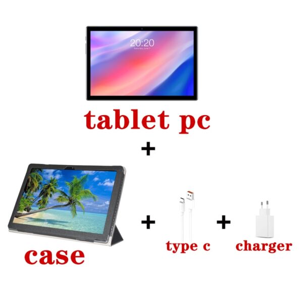 Teclast P20HD 4G Phone Call Tablets Octa Core 10.1 inch IPS 1920×1200 4GB RAM 64GB ROM SC9863A GPS Android 10 tablet PC