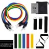 YOUGLE 11pcs/set Pull Rope Fitness Exercises Resistance Bands Latex Tubes Pedal Excerciser Body Training Workout Yoga