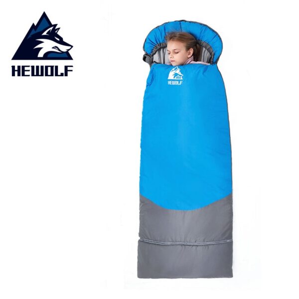 HEWOLF Children's Sleeping Bag Envelope Extendable Thick Warm Spring and Autumn Outdoor Camping Hiking