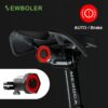 NEWBOLER Auto Start/Stop Flashlight For Bicycle Bike Rear Light Brake Sensing IPx6 Waterproof LED USB Charging Cycling Taillight