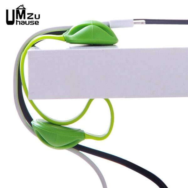Cute Headphone Cord Wire Holder Rack Winder Desk Organizer Home Office Storage Silicone Stand Table Cable Line Wrap Organization