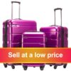 3 Piece Set Suitcases 20in 24in 28in Luggage Suitcase Rolling Bags on Wheels Wheeled Suitcase Trolley
