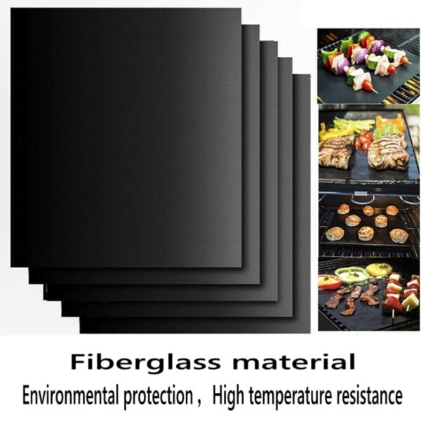 BBQ Grill Mat Barbecue outdoor Baking Non-stick Pad Reusable Teflon Cooking Plate 40 * 30cm For Party PTFE Grill Mat Tools New