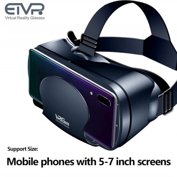 ETVR 3D Movies Games Glasses VR Box Google Cardboard Immersive Virtual Reality Headset with Controller Fit 5-7 inch Smart phone