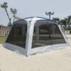 Alltel 5-8 Person Ulterlarge 365*365*210CM High Quality Large Gazebo Sun Shelter Camping Tent Carpas De Camping Beach Tent