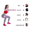 3pcs Hip Circle Loop Resistance Band Workout Exercise for Butt Legs Thigh