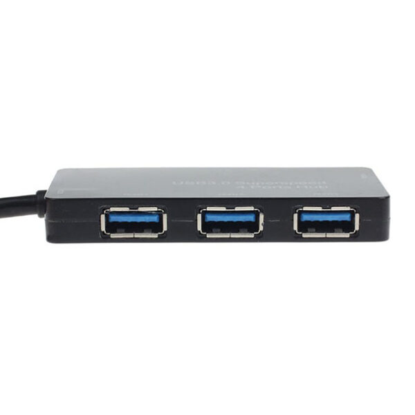 Adapter Usb Powered USB 3.0 4-Port SuperSpeed Compact Hub Adapter For PC Laptop Mac Computer Accessories l922#2