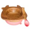 Suction bowl Bamboo Silicone Suction Cup Baby Plate Feeding Bamboo Children Tableware Dishes Baby Bowl baby feeding bowl