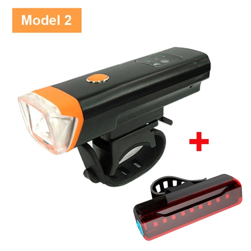 NEWBOLER Smart Induction Bicycle Front Light Set USB Rechargeable Rear Light LED Headlight Bike Lamp Cycling FlashLight For Bike