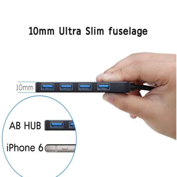 HUB USB 3.0 4 Ports USB 2.0 External Splitter with Micro USB Port Charging for iMac Laptop Computer Accessories HUB USB Adapter