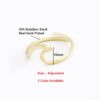 Bague Homme Bijoux Wave Ring Accessoires Women Bff Jewelry Stainless Steel Mermaid Ring Mom Sister Best Friend Gifts Idea Anel