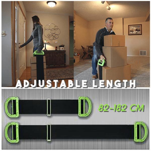 Portable Furniture Carrying Belt Household Adjustable Heavy Goods Safe Handling Moving Rope Boxes Mattress Lifting Straps