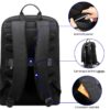 BOPAI Slim Laptop Backpack Men 15.6 inch Office Work Women Backpack Business Bag Unisex Black Ultralight Backpack Thin Back Pack