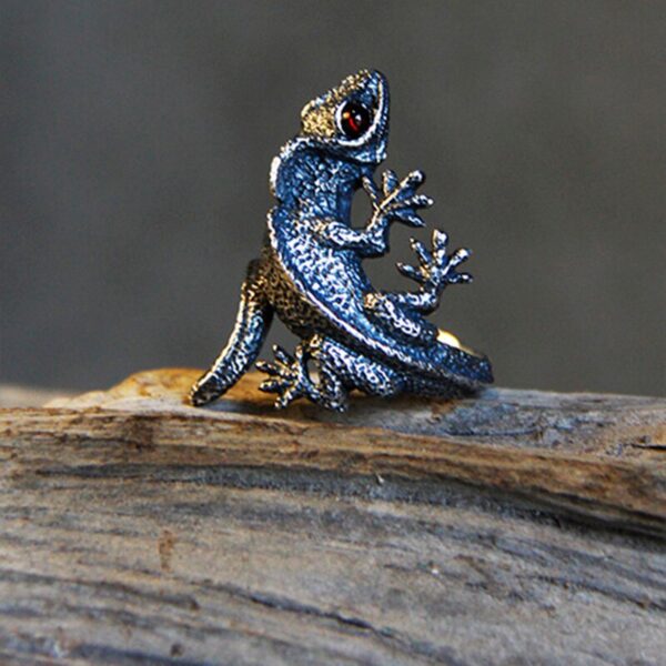 Adjustable Lizard Ring Cabrite Gecko Chameleon Anole Jewelry Free Size gift idea free ship