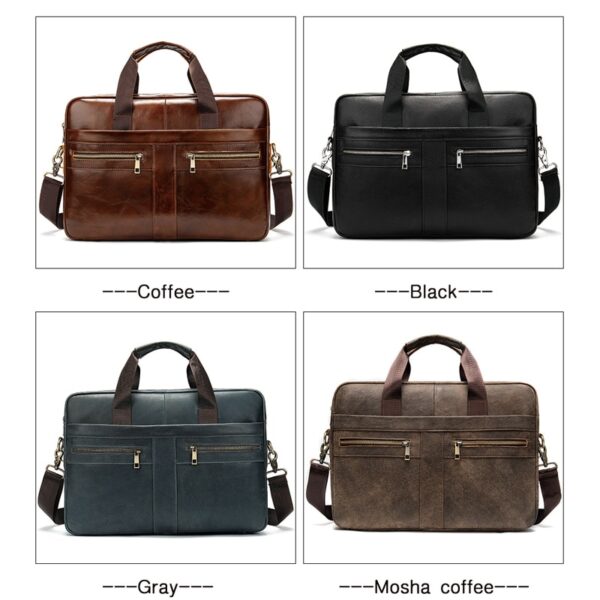 WESTAL Bag men's Genuine Leather briefcase Male man laptop bag natural Leather for men Messenger bags men's briefcases 2019