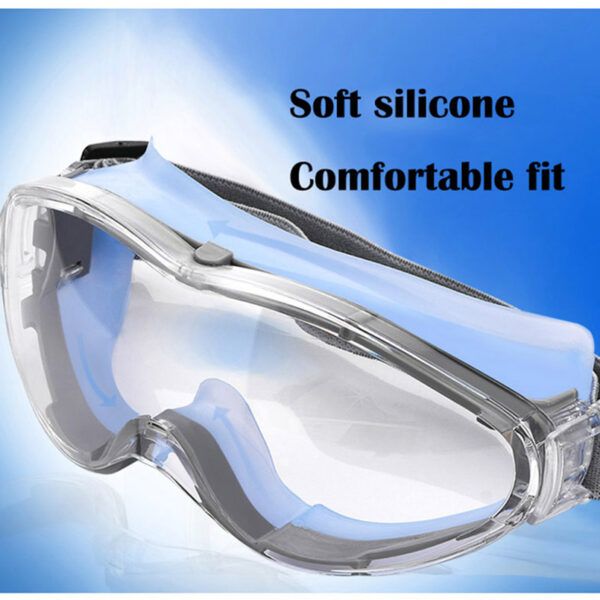 CK Tech.Transparent Safety Goggles Windproof Shockproof Tactical Anti-fog Riding Anti-dust Industrial Labor Protection Glasses