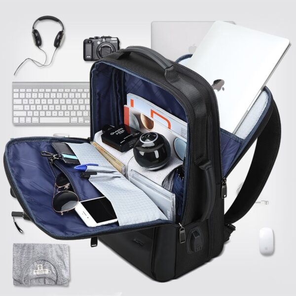 BOPAI Men Backpack Expandable Weekend Travel Backpack Men Water Repellent Laptop Backpack Computer Back Pack Male Bagpack