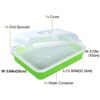Seed Sprouter Tray BPA Free PP Soil-Free Big Capacity Healthy Wheatgrass Grower with Cover Seedling Tray Sprout Plate Hydroponic