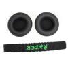 Fitma Replacement Top Headband plastic head band parts + Ear pads Cushion For Razer Kraken Pro 7.1 or Electra Gaming Headphones