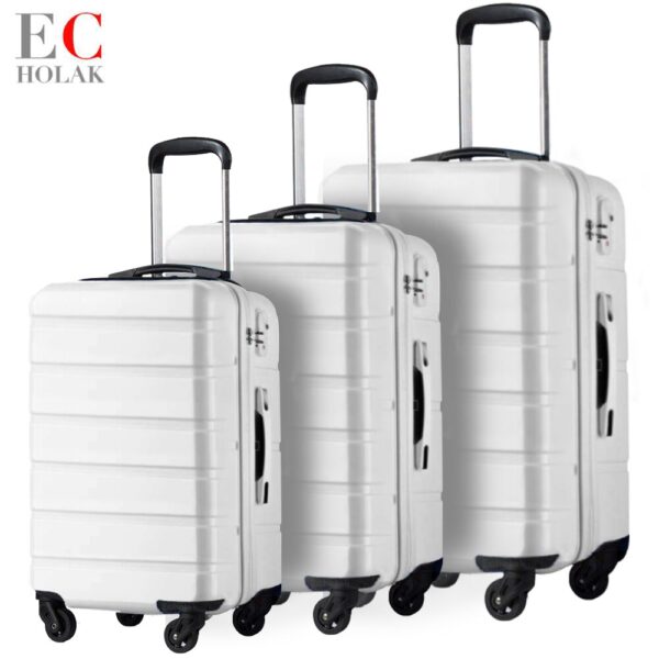 3 Piece Set Family suit Rolling Luggage with Lock Spinner Lightweight High Strength Carry On Suitcase business Travel Luggage