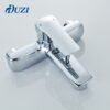 Chrome Bathroom Shower Faucets Set Waterfall Restroom Bathtub Fixture Cold And Hot Water Wall Mounted Bath Rain Shower Mixer Set