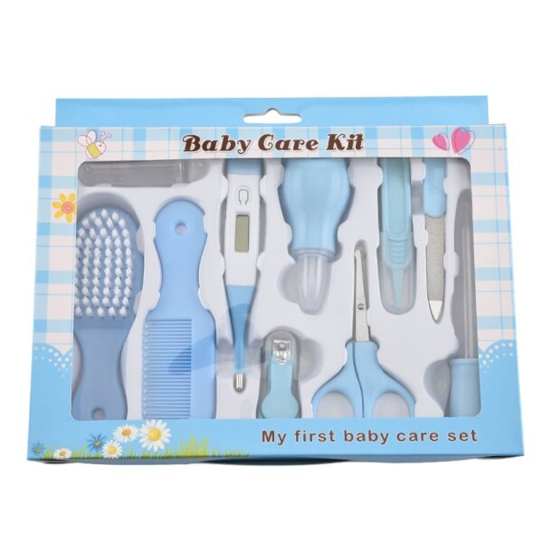 Baby Health Care Kit Newborn Nail Kit Grooming Brush Thermometer Clipper Scissor Multifunction Kids Toiletries Kit Baby Care