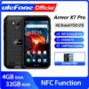 Ulefone Armor X7 Pro Android10 Rugged Phone 4GB RAM Smartphone Waterproof Mobile Phone Cell Phone ip68 NFC 4G LTE 2.4G/5G WLAN