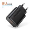 KUULAA Quick Charge 3.0 QC 18W USB Charger For Xiaomi Redmi Note 9 8 7 QC3.0 Fast Charging USB Wall Phone Charger For Samsung