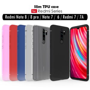 FIERBUKE Redmi Note 8 Pro 8T 7 6 pro 5 Redmi 8A 7A case silicone cover.case for xiaomi redmi note 8 Pro 7 6 pro 5 8A 7A 6A