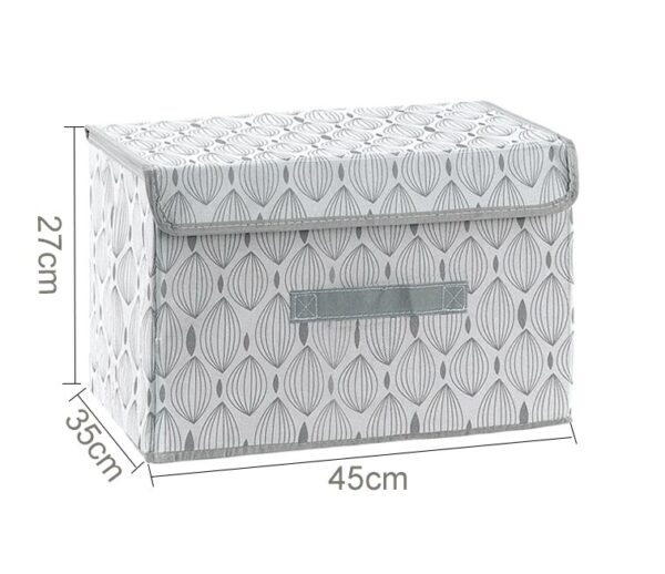 New large Cube Non-Woven Folding Storage Box For Toys Organizers Fabric Storage Bins With Lid Home Bedroom Closet Office Nursery
