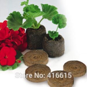 50 Count 25mm Jiffy Peat Pellets and Coco Pellets Seed Starting Plugs Seeds Starter Pallet Seedling Soil Block Professional