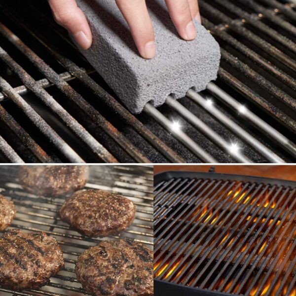 2Pcs BBQ Grill Cleaning Brick Block Barbecue Cleaning Stone BBQ Racks Stains Grease Cleaner BBQ Tools Kitchen Gadgets decorates