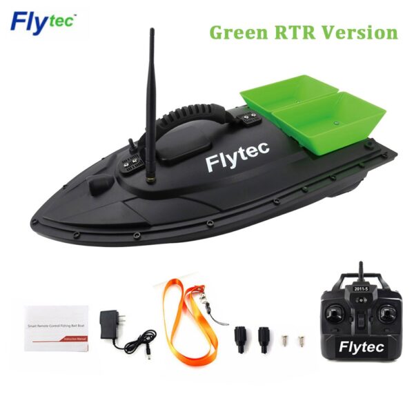 Flytec 2011-5 / V007 / V500 Electric Fishing Bait RC Boat 500M Remote Fish Finder 5.4km/h Double Motor Toys Kit / RTR Version
