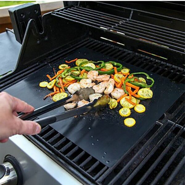 Barbecue Mat 40x60 0.25mm BBQ Grill Mat Set Non-stick Baking Mats - Works on Gas Charcoal Electric Grill and More Barbecue Tools