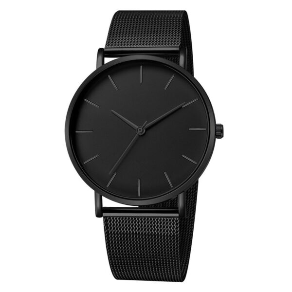 Men Watch Quartz Casual Watches Simple Metal Hour Reloj Quartz Watch Montre Mesh Stainless Steel erkek kol saati masculino clock