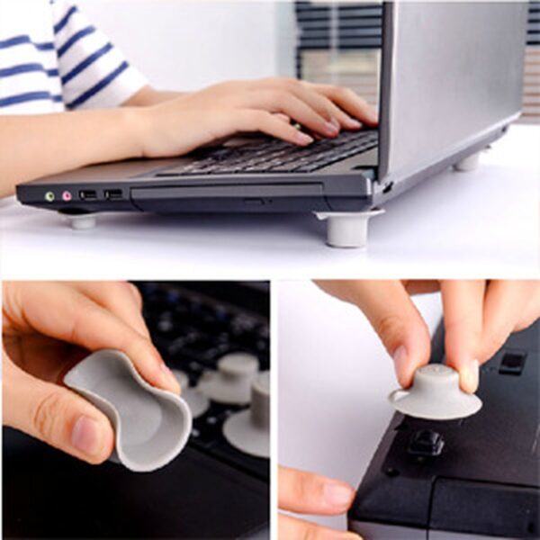 Hot Selling 4pcs Notebook Accessory Laptop Heat Reduction Pad Cooling Feet Stand Holder