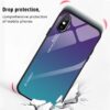 Gradient Colorful Tempered Glass Case for iPhone 7 8 Plus 6 6S Smartphone Full Cover Stained Glossy Case for iPhone XR X XS Max