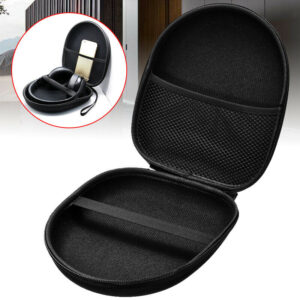 Portable Large EVA Headset Hard Case Waterproof Headphone Zip Pouch Storage Bag-
